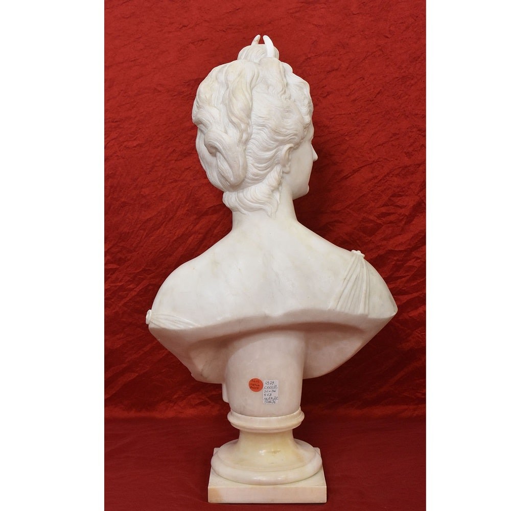 STMA76 1 antique sculpture marble statues bust woman figurines19th.jpg